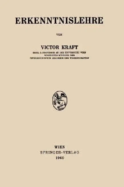 Buy Erkenntnislehre (English, Victor Kraft) Online at Best Price - BookBajar