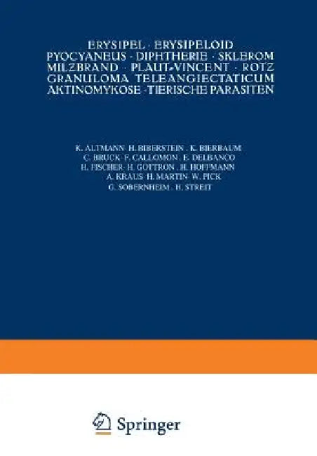 Buy Erysipel - Erysipeloid Pyocyaneus - Diphtherie - Sklerom Milƶbrand - Plaut-Vincent - Rotƶ (English, Kenneth A. Loparo) Online at Best Price - BookBajar