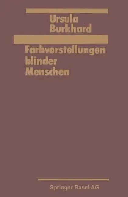Buy Farbvorstellung Blinder Menschen (English, Burkhard) Online at Best Price - BookBajar