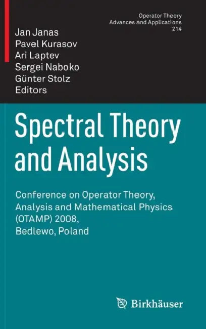 Buy Spectral Theory and Analysis (English, Jan Janas | Pavel Kurasov | A. Laptev) Online at Best Price - BookBajar