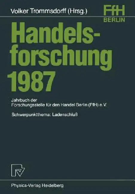 Buy Handelsforschung 1987 (English, Volker Trommsdorff) Online at Best Price - BookBajar
