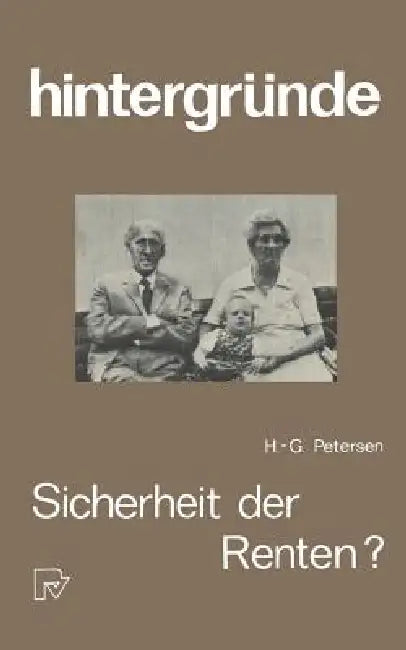 Buy Sicherheit Der Renten? (English, H. -G Petersen) Online at Best Price - BookBajar