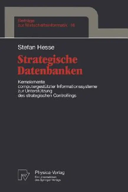 Buy Strategische Datenbanken (English, Stefan Hesse) Online at Best Price - BookBajar