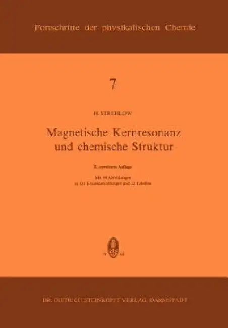 Buy Magnetische Kernresonanz Und Chemische Struktur (English, H. Strehlow) Online at Best Price - BookBajar