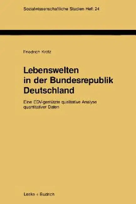 Buy Lebenswelten in Der Bundesrepublik Deutschland (English, Friedrich Krotz) Online at Best Price - BookBajar