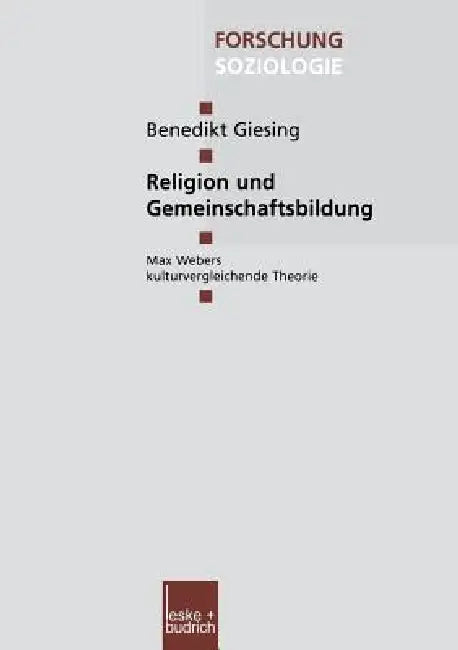 Buy Religion Und Gemeinschaftsbildung (English, Benedikt Giesing) Online at Best Price - BookBajar