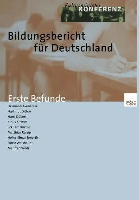 Buy Bildungsbericht Für Deutschland (English, Hermann Avenarius | Hartmut Ditton | Hans Döbert) Online at Best Price - BookBajar