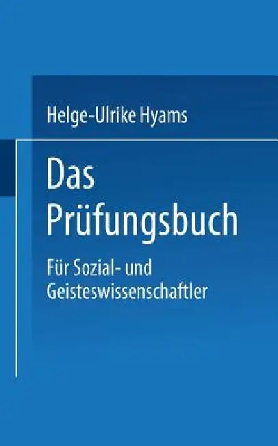 Buy Das Prüfungsbuch (English, Helge-Ulrike Hyams) Online at Best Price - BookBajar