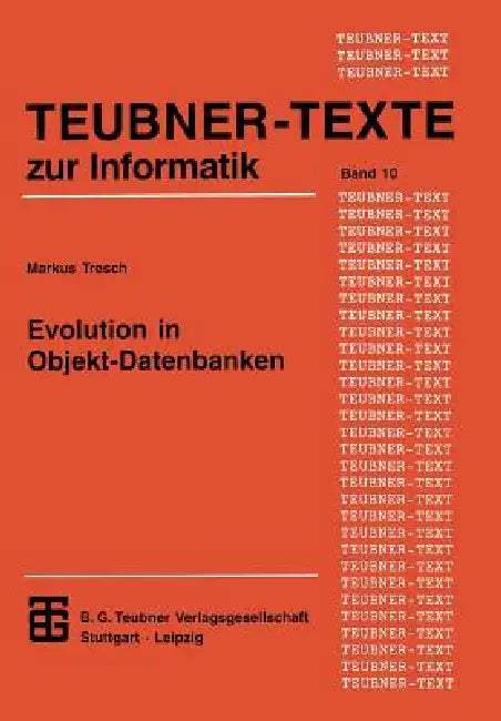 Buy Evolution in Objekt-Datenbanken (English, Markus Tresch) Online at Best Price - BookBajar