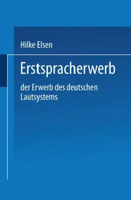 Buy Erstspracherwerb (English, Hilke Elsen) Online at Best Price - BookBajar