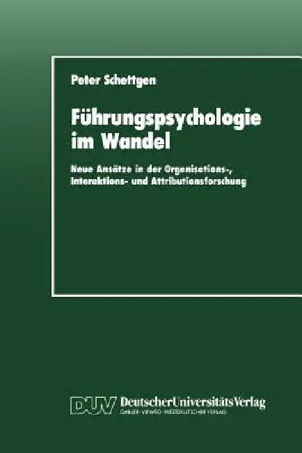 Buy Führungspsychologie Im Wandel (English, Peter Schettgen) Online at Best Price - BookBajar