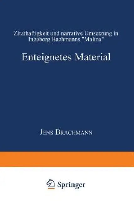 Buy Enteignetes Material (English, Jens Brachmann) Online at Best Price - BookBajar