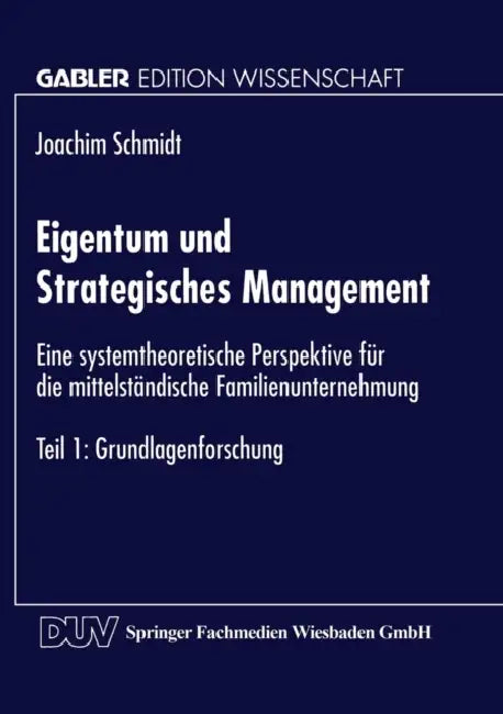 Buy Eigentum Und Strategisches Management (English, Joachim Schmidt) Online at Best Price - BookBajar