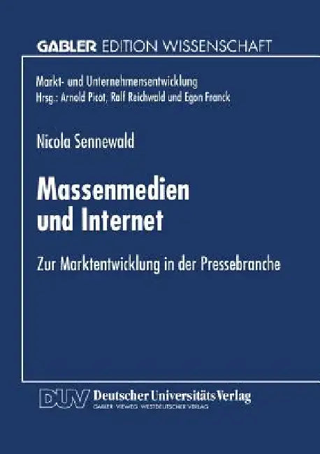Buy Massenmedien Und Internet (English, Nicola Sennewald) Online at Best Price - BookBajar