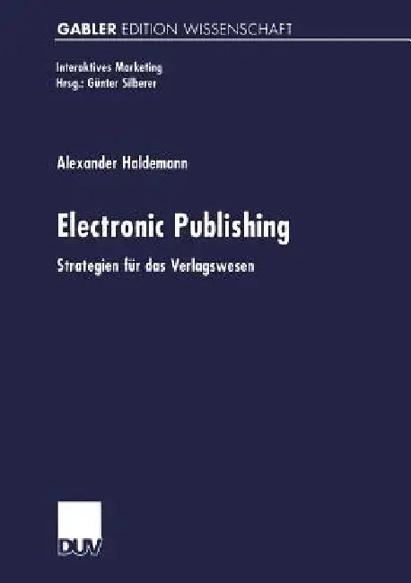 Buy Electronic Publishing (English, Alexander Haldemann) Online at Best Price - BookBajar