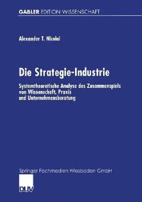 Buy Die Strategie-Industrie (English, Alexander Nicolai) Online at Best Price - BookBajar