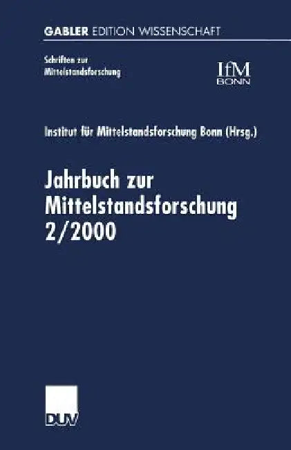 Buy Jahrbuch Zur Mittelstandsforschung 2/2000 (English, Kenneth A. Loparo) Online at Best Price - BookBajar
