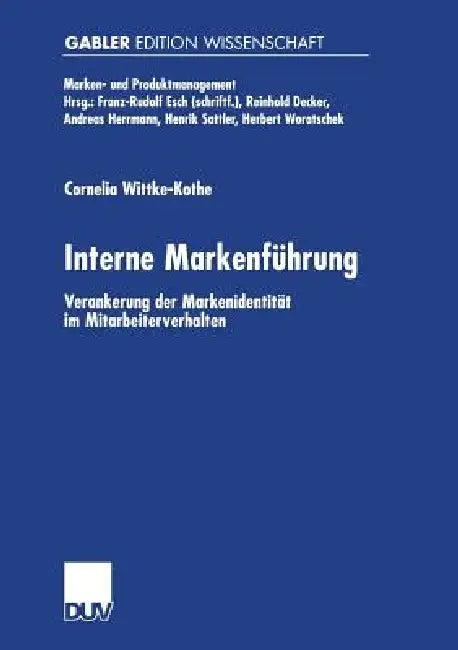 Buy Interne Markenführung (English, Cornelia Wittke-Kothe) Online at Best Price - BookBajar