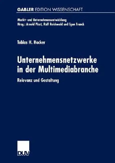 Buy Unternehmensnetzwerke in Der Multimediabranche (English, Tobias H. Hacker) Online at Best Price - BookBajar