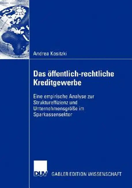 Buy Das Öffentlich-Rechtliche Kreditgewerbe (English, Andrea Kositzki) Online at Best Price - BookBajar
