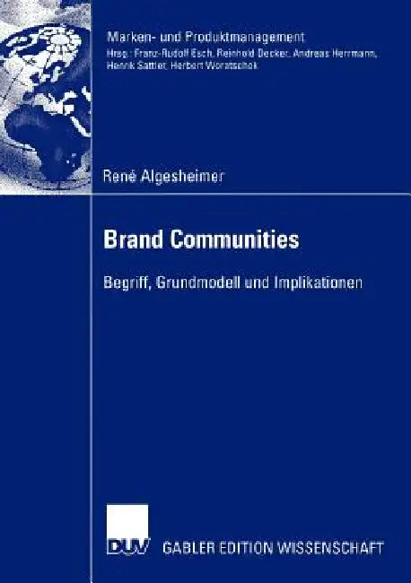 Buy Brand Communities (English, René Algesheimer) Online at Best Price - BookBajar