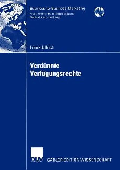 Buy Verdünnte Verfügungsrechte (English, Frank Ullrich) Online at Best Price - BookBajar