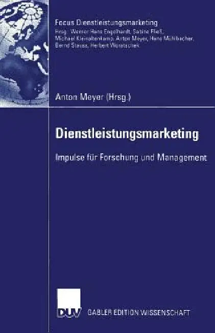 Buy Dienstleistungsmarketing (English, Anton Meyer) Online at Best Price - BookBajar