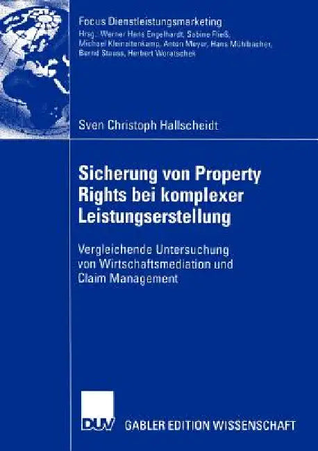 Buy Sicherung Von Property Rights Bei Komplexer Leistungserstellung (English, Sven Christoph Hallscheidt) Online at Best Price - BookBajar