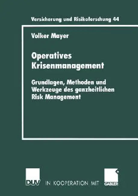 Buy Operatives Krisenmanagement (English, Volker Mayer) Online at Best Price - BookBajar
