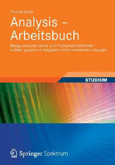 Buy Analysis - Arbeitsbuch (English, Thomas Bauer) Online at Best Price - BookBajar