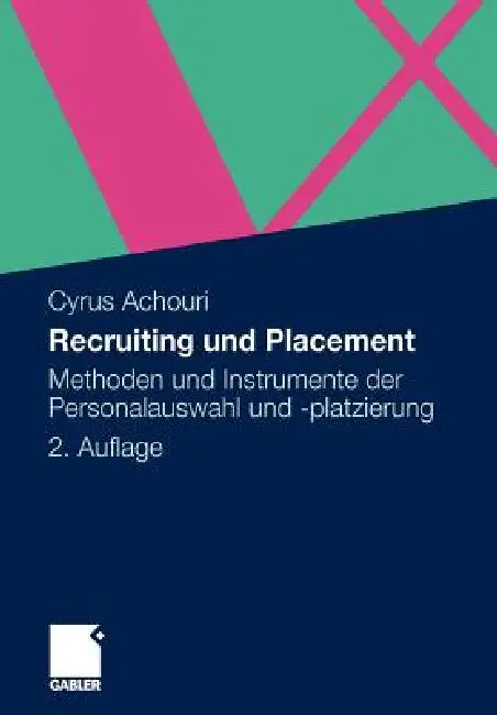 Buy Recruiting Und Placement (English, Cyrus Achouri) Online at Best Price - BookBajar