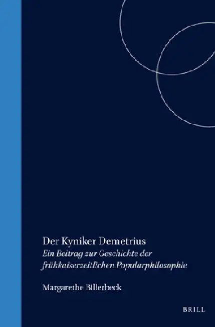 Buy Der Kyniker Demetrius (English, Margarethe Billerbeck) Online at Best Price - BookBajar