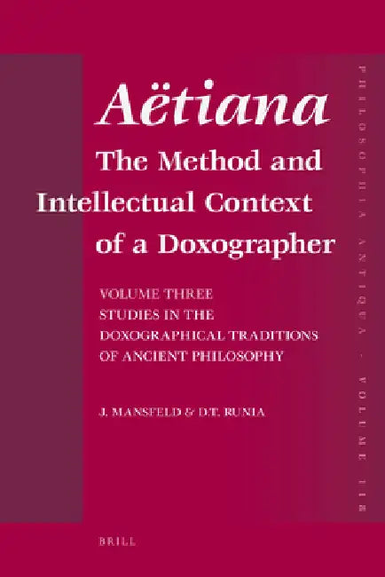 Buy Aëtiana (English, Jaap Mansfeld | Runia) Online at Best Price - BookBajar