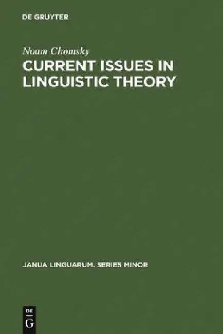 Buy Current Issues in Linguistic Theory (English, Noam Chomsky) Online at Best Price - BookBajar