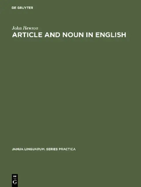 Buy Article and Noun in English (English, John Hewson) Online at Best Price - BookBajar