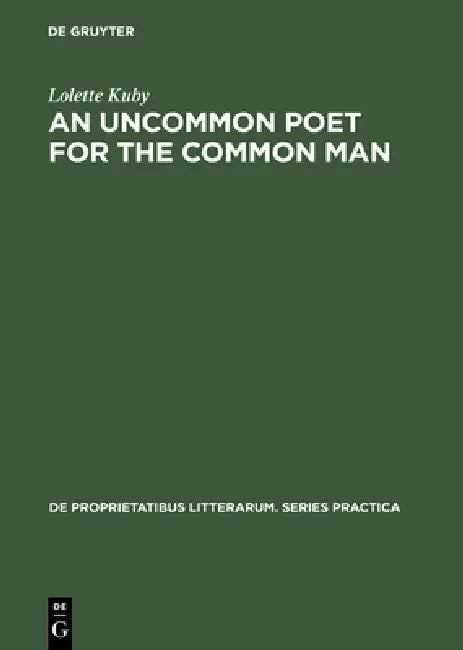 Buy An Uncommon Poet for the Common Man (English, Lolette Kuby) Online at Best Price - BookBajar