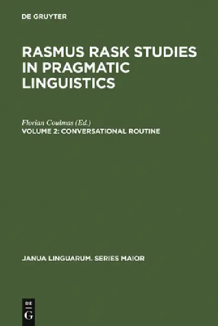 Buy Conversational Routine (English, Florian Coulmas) Online at Best Price - BookBajar