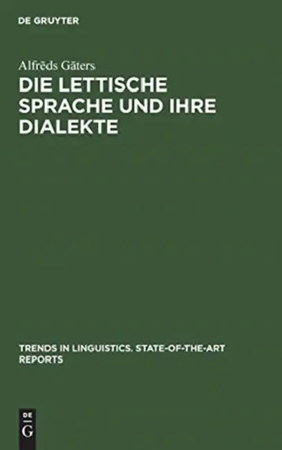 Buy Die lettische Sprache und ihre Dialekte (English, Alfrēds Gāters) Online at Best Price - BookBajar