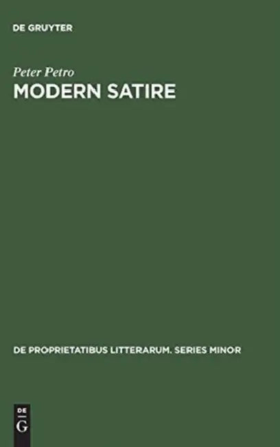 Buy Modern Satire (English, Peter Petro) Online at Best Price - BookBajar