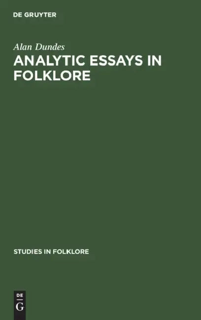 Buy Analytic Essays in Folklore (English, Alan Dundes | Richard M. Dorson) Online at Best Price - BookBajar