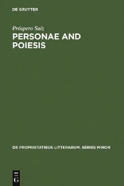 Buy Personae and Poiesis (English, Próspero Saíz) Online at Best Price - BookBajar