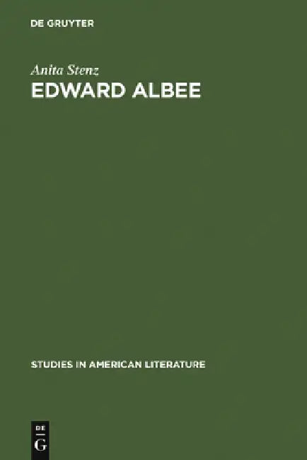 Buy Edward Albee (English, Anita Stenz) Online at Best Price - BookBajar