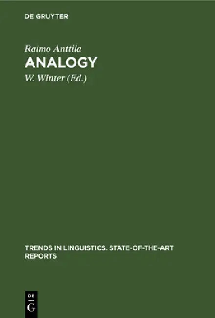 Buy Analogy (English, Raimo Anttila | W. Winter) Online at Best Price - BookBajar