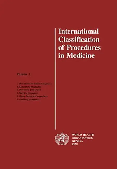 Buy International Classification of Procedures in Medicine (English, World Health Organization) Online at Best Price - BookBajar