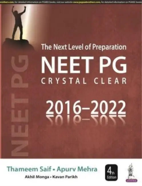 Buy The Next Level Of Preparation Neet Pg Crystal Clear 2016-2022 (English, Thameem Saif) Online at Best Price - BookBajar